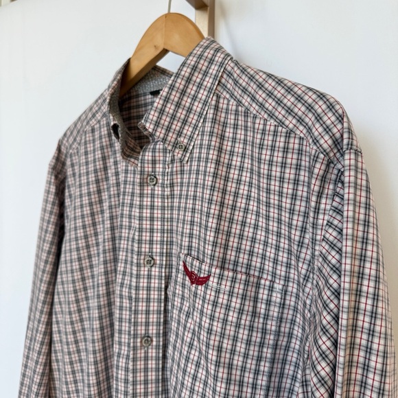 ARIAT Relentless Men's Plaid Long Sleeve Button-Up Shirt L Multicolor Casual - Picture 2 of 13
